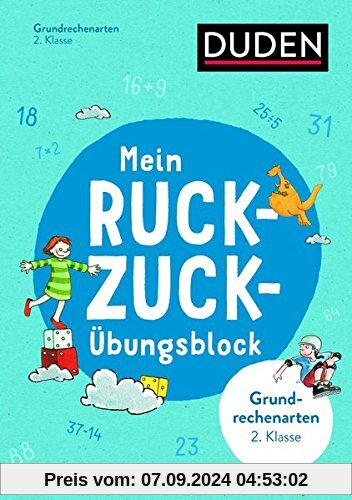 Mein Ruckzuck-Übungsblock Grundrechenarten 2. Klasse