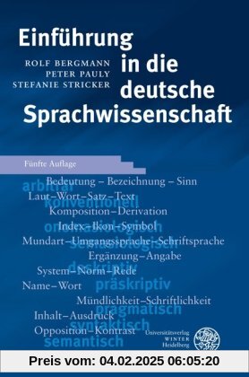 Einführung in die deutsche Sprachwissenschaft