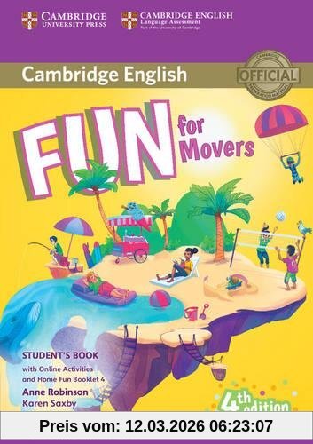 Anne Robinson Fun For Movers Student's Book With Online Activities With Audio And Home Fun Booklet 4 (4th Edition)