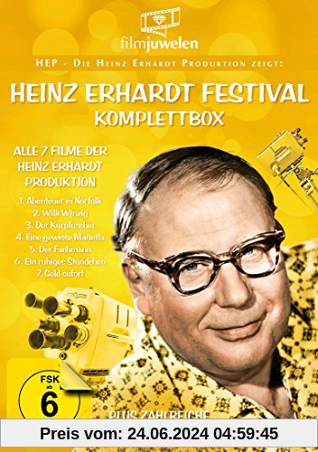 Heinz Erhardt Festival Komplettbox - Die ARD-Serie mit allen 7 Filmen der Heinz Erhard Produktion inkl. Willi Winzig & G