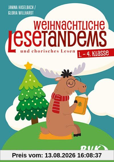 Weihnachtliche Lesetandems und chorisches Lesen – 1. – 4. Klasse: Geschichten, Gedichte und Sachtexte (Lesezeit)