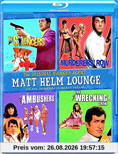 Matt Helm Lounge: The Silencers/Murderers Row/The Ambushers/The Wrecking Crew Blu-Ray [1966]