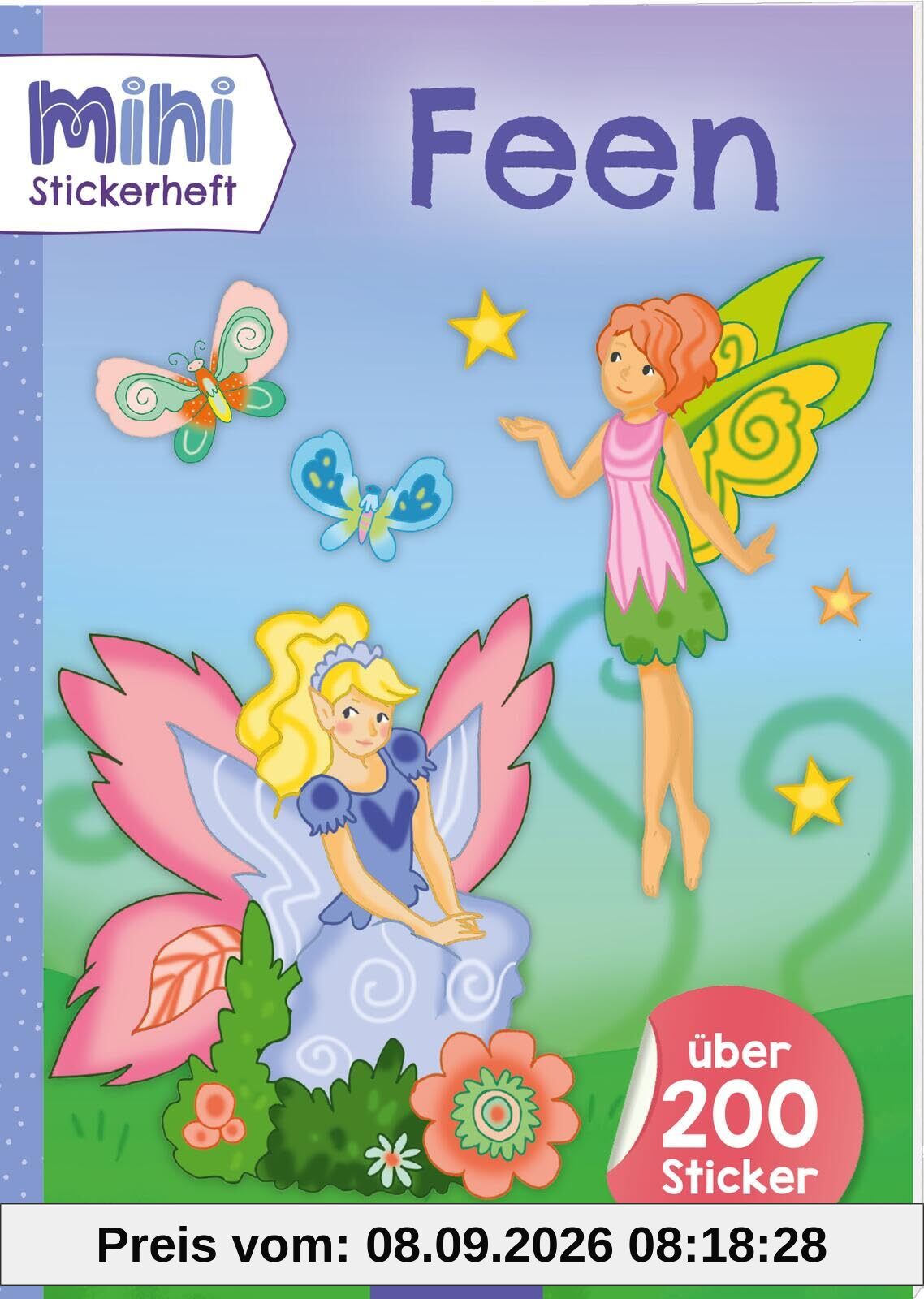 MINI-Stickerheft – Feen: Über 200 Sticker | Im praktischen Mitnahmeformat