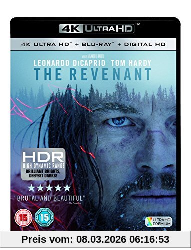 unbekannt The Revenant [4K Ultra Hd Blu-ray + Digital Copy + Uv Copy] [2016] Uk-Import, Sprache-Englisch.
