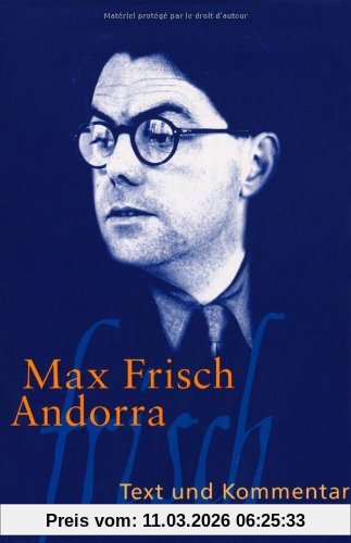 Max Frisch Suhrkamp BasisBibliothek, Andorra, Stück In Zwölf Bildern. Text Und Kommentar