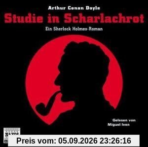 Eine Studie in Scharlachrot. 4 CDs . Ein Sherlock-Holmes-Roman