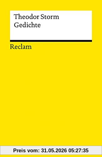 Theodor Storm Gedichte, Auswahl (Reclams Universal-Bibliothek)