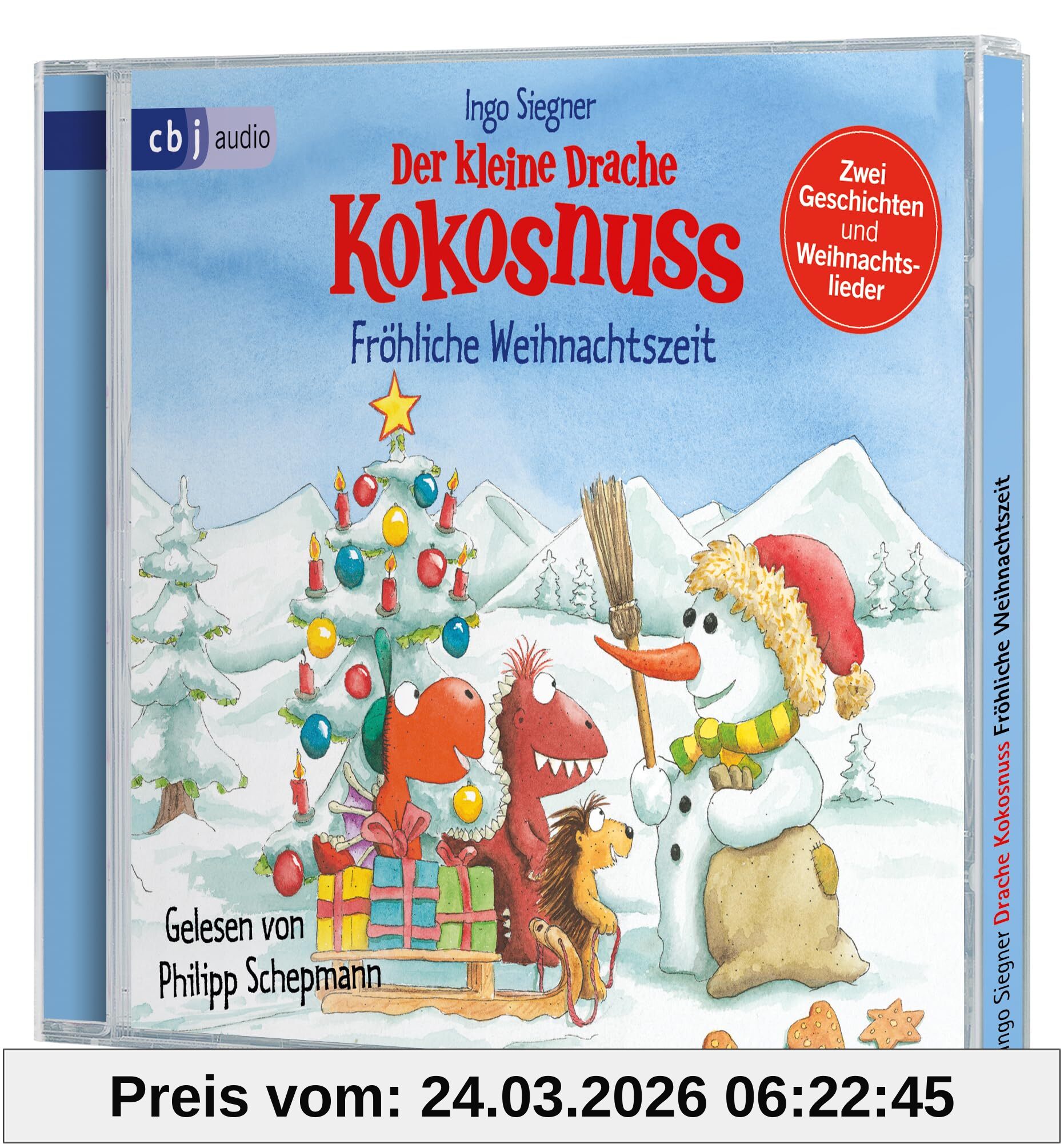 Der kleine Drache Kokosnuss - Fröhliche Weihnachtszeit: Doppelband: Weihnachten auf der Dracheninsel / Weihnachtsfest in der Drachenhöhle (Weihnachten mit dem kleinen Drachen Kokosnuss, Band 4)