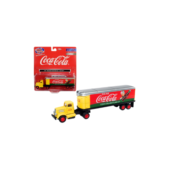 Blanco Wc22 Tractor Trailer \ Coca-cola \ Amarillo Y Rojo 1/87 (ho) Modelo A Escala De Classic Metal Classic Metal Works Cmw31187