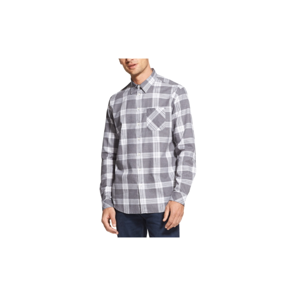 Alfani Hombre Derby Cuadros Ls Camisa メンズ