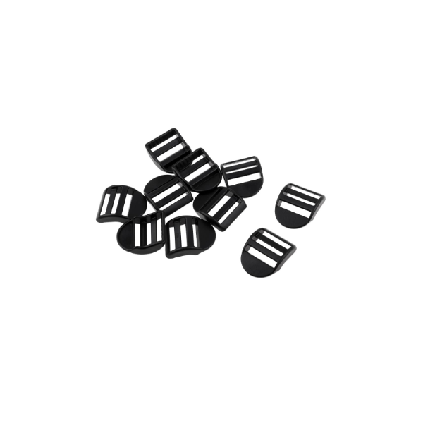 10 Hebillas De Liberación Lateral Deslizante De Bloqueo De Escalera De Plástico Para 25mm Negro 10 P Shamjiam Correas