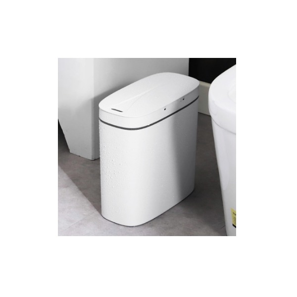 Cubo De Basura De Baño Con Tapa Cubo De Basura Automático Impermeable Cubo De Basura Inteligente De Baoblaze Bote De Basura Automatico