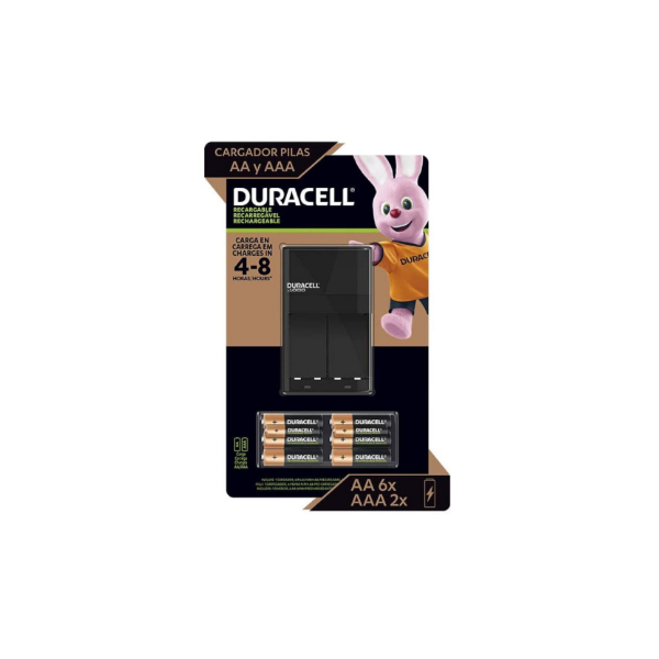 Kit Duracell Recargable Duracell 5010032 Cargador + 6 Pilas Aa + 2 Pilas Aaa