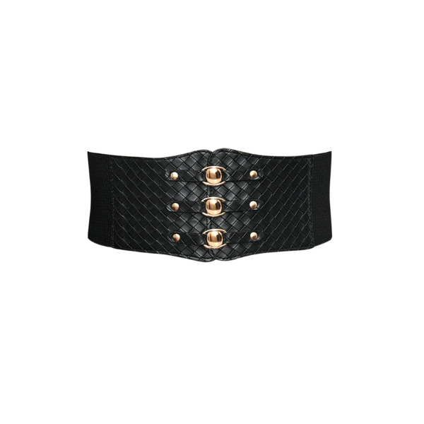 Sethain Cinturón de cintura ancha vintage elegante cinturón de cincha Obi cintura para mujeres y niñas 