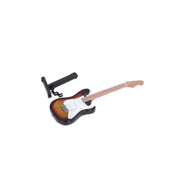 Fydun Guitarra en Miniatura de Madera artesanía Modelo de Guitarra en Miniatura de 10 cm Mini Adornos Musicales decoración del hogar 