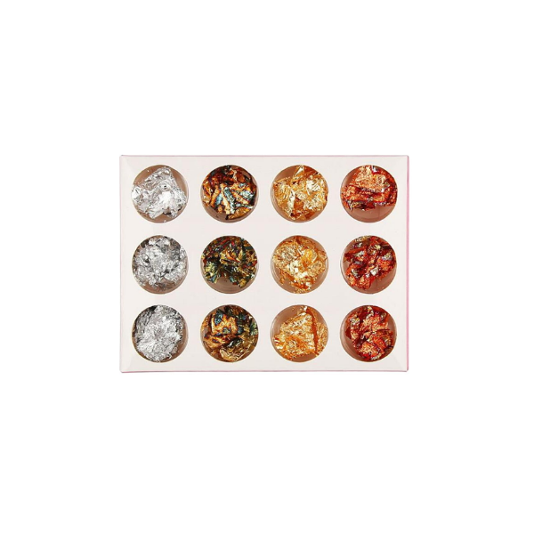 12 Cajas De S De Papel Para Uñas Papel Dorado Brillante Para Uñas De Uñas Acrílicas Uñas Natural Baoblaze Lámina De Uñas Arte Brillo De Papel