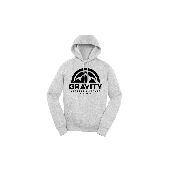 Suéter Con Capucha Para Hombre Gravity Outdoor Co. - Atlético Heather - Logo Negro - Xl Gravity Outdoor Co. Sudadera
