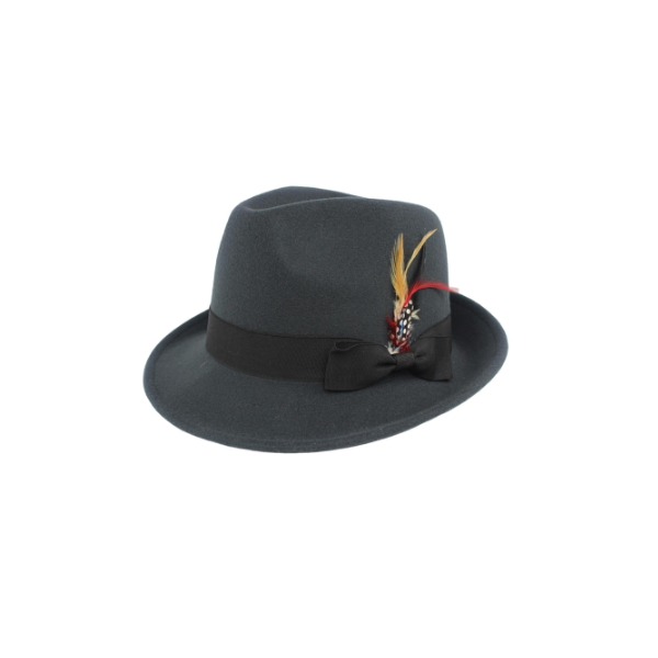 Trilby Estilo Verano Headwear Sombrero de algodón para Hombre con Banda de Contraste y Visera 