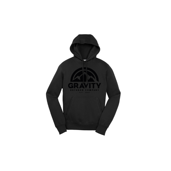 Suéter Con Capucha Para Hombre Gravity Outdoor Co. - Negro - Logotipo Negro - 3xl Gravity Outdoor Co. Sudadera