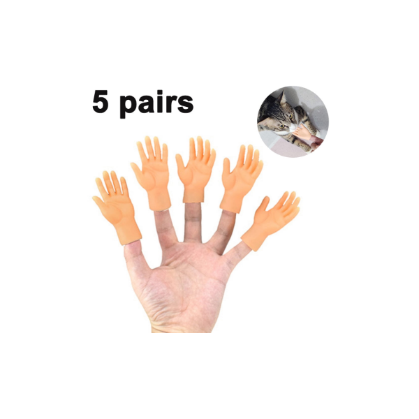 CreepyParty Tiny Feet and Hands Pequeñas Manos y Pies Pequeños Pies Marionetas dedo Mini dedo Manos Mie 4 piezas 