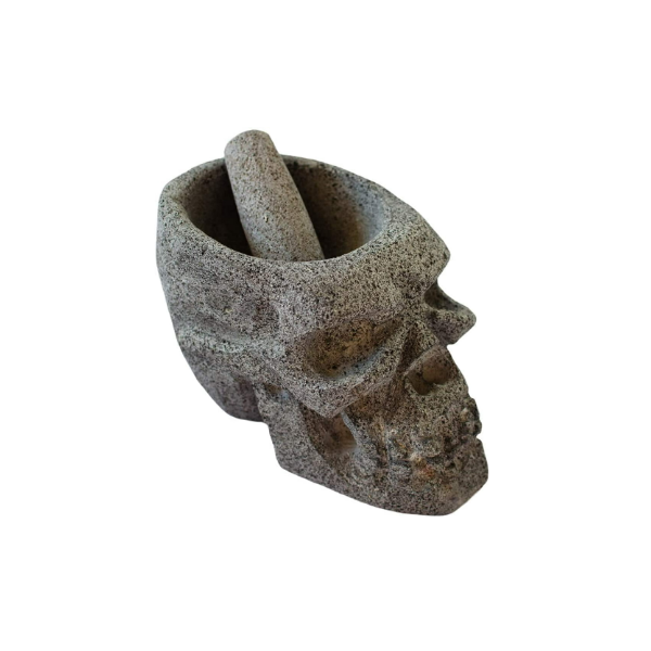 Molcajete Cuaomi - Molcajete Moderno De Piedra Volcánica En Forma De Cráneo Calavera El Molcajete I Cemcui Molcajete Cuaomi