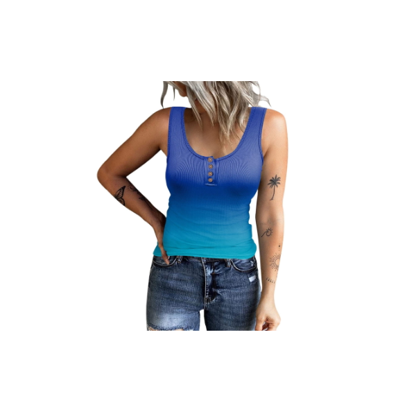 Women Tank Tops,TWinmar Summer Casual Print Sleeveless Vest Irregular Plus Size T-Shirt Tunic Cami Tees S-XXXXXL 