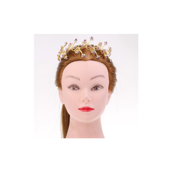 REYOK Tiara de Boda Novia Dama de Honor Corona Diadema Cristal Rhinestone Tiara Corona con Peine Crystal Princess Headpieces Fiesta de cumpleaños Prom Accesorios para el Pelo para Novia Boda 