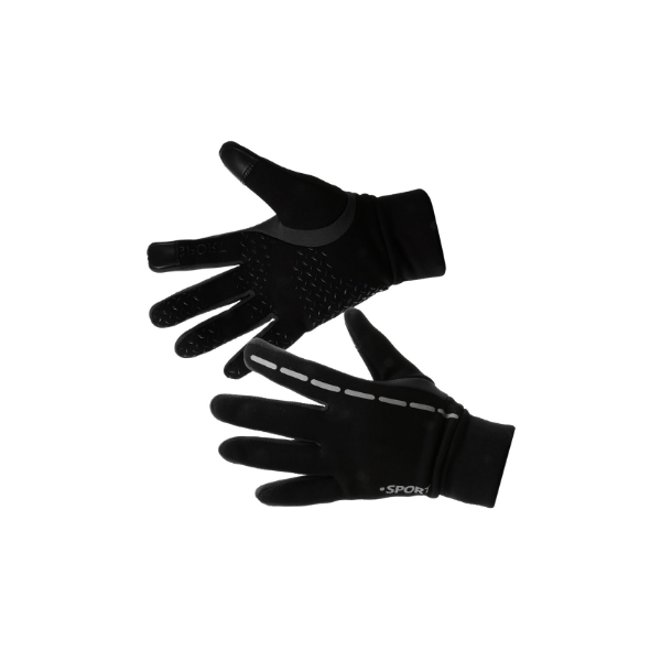VON LAMEZAN Guantes con dedos negro-blanco look casual Accesorios Guantes Guantes con dedos 