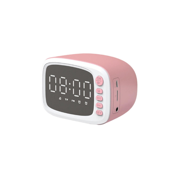 Roriwa Despertador de Escritorio LED,Despertador Digital Despertador de Escritorio Despertador con Espejo LED Despertadores Pantalla de Temperatura 