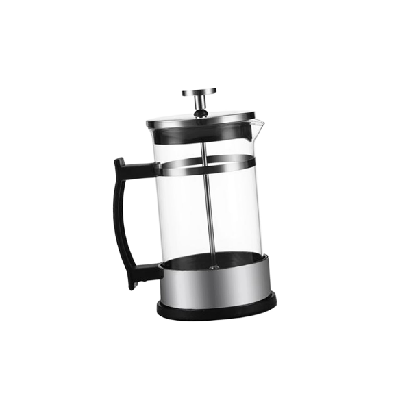 French Press Coffee/Tea Maker cafetera de émbolo de acero inoxidable con filtro para oficina y familia,Púrpura aislamiento de doble pared vidrio resistente al calor 