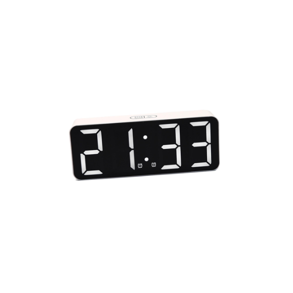 Reloj Despertador Digital Led Relojes Despertadores Led Portátiles Con Espejo /24 H Función De Re Baoblaze Despertador De Pared Digital