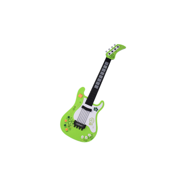 MRKE Guitarra Electrica Niños con Microfono Amplificador 66cm 6 Cuerdas Rock Juguete de Instrumentos Musicales Guitarra Regalo para Infantil Niño y Niña 3-8 Años 