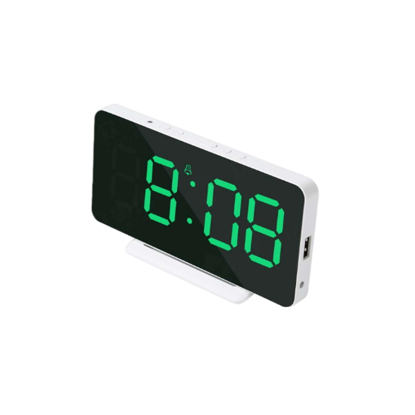 Despertador Digital Led De Escritorio / Pared Reloj Despertador De Moderno Reloj Despertador De Temp Baoblaze Reloj Despertador Digital
