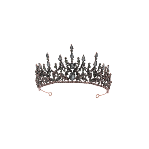 corona de dama de honor Bodas Accesorios Accesorios para el cabello Coronas y tiaras corona cristal Tiara de plata, corona de boda tiara de cristal blanco tiara de flor blanca Diadema con cuentas barrocas tiara floral 