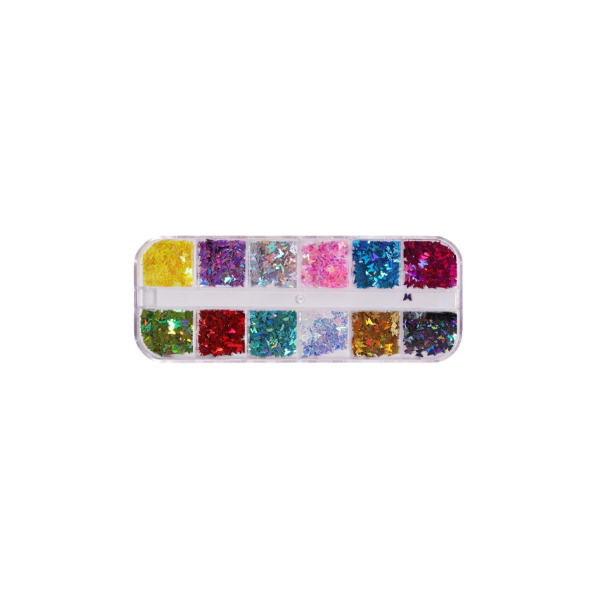 12 Colores/caja De Lentejuelas Con Para Uñas En 3d Lentejuelas Acrílicas Con Lentejuelas Para Uñas Yinane Lentejuelas De Brillo De Uñas