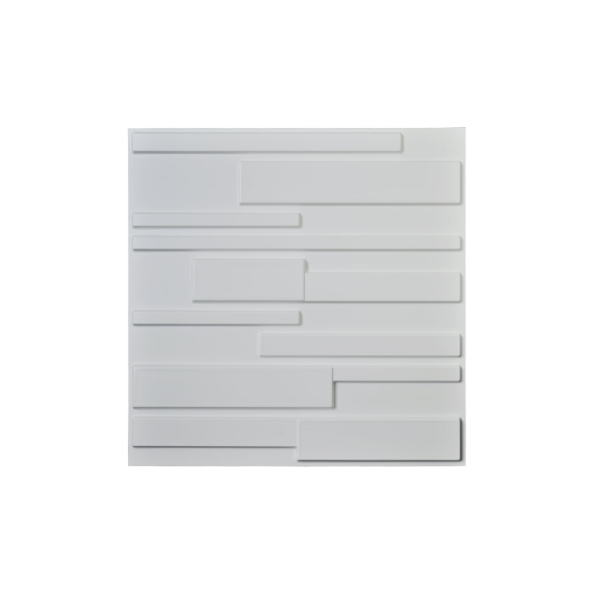 Blanco 3D Paneles Impermeable PVC Pared Decoración 50x50cm/3㎡） Art3d 12 Piezas Panel Decorativo de PVC 