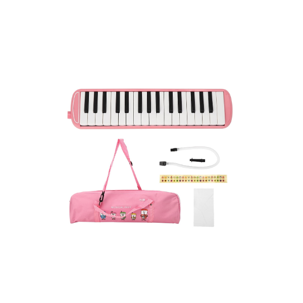 Portátil Musical Instrument Pianica Melódicas Piano estilo con bolsa de transporte azul 1 teclado melódica con la boquilla del tubo Flexzion Melodica 32 teclas de piano 32 Key 