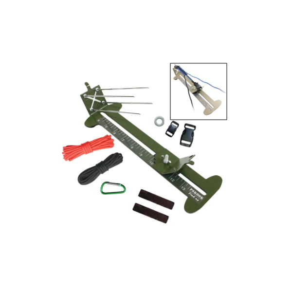 Filfeel Kit de Herramientas de Madera para Hacer Pulseras de paracaídas de Longitud Ajustable 