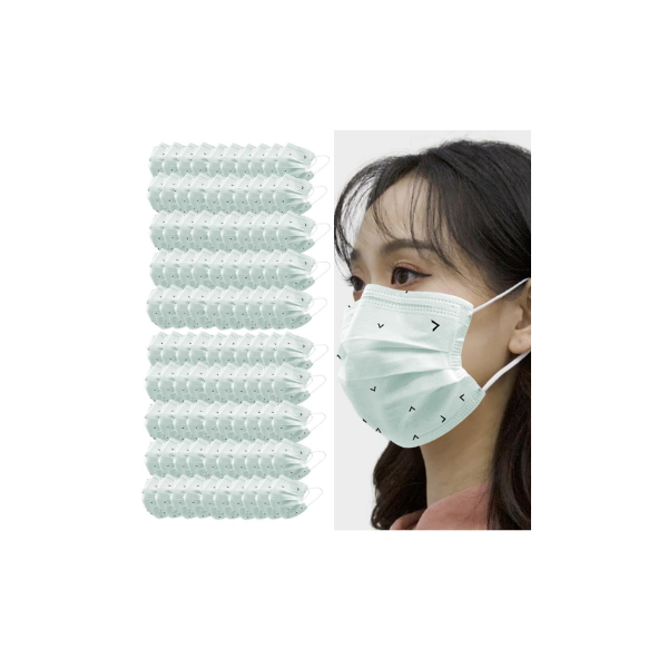 100x Cubierta De Boca Desechable Unisex Protección De Seguridad Al Cubierta Facial A Prueba De Polvo Hugo Mascarillas Desechables