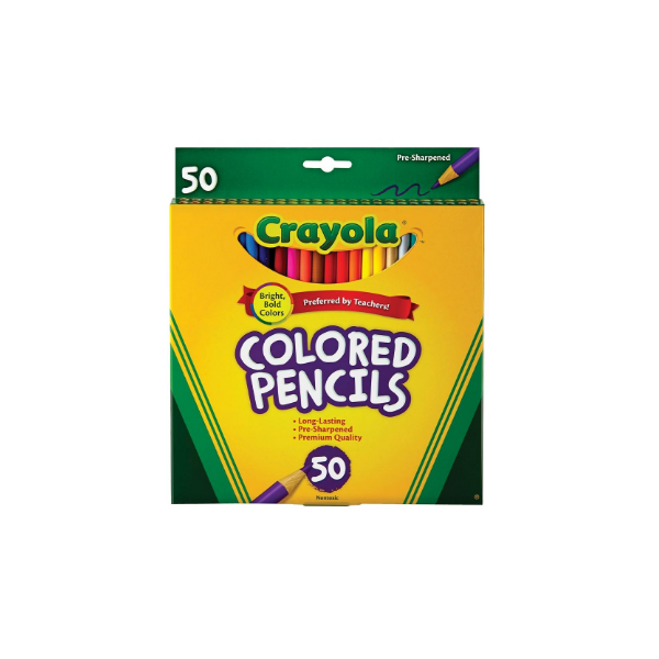 Lápices De Color Crayola Redondos 50 Pzas