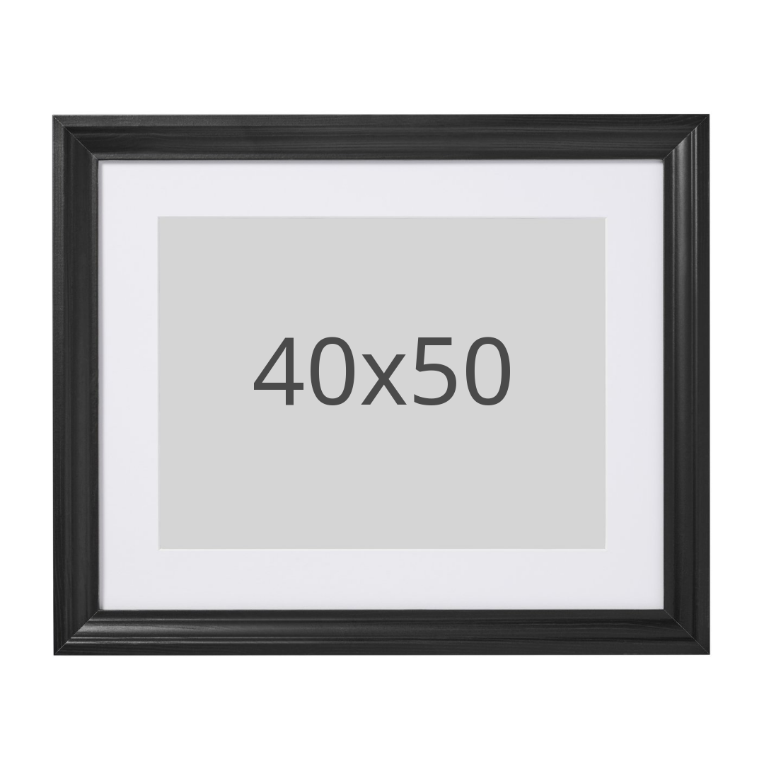 IKEA EDSBRUK ram, svartlaserad, 40x50 cm