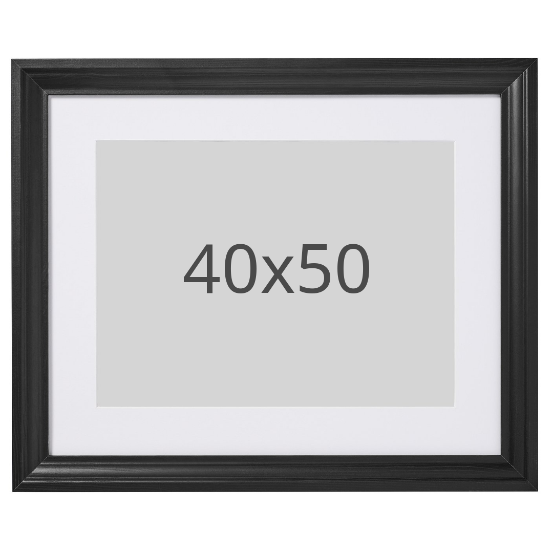 IKEA EDSBRUK ram, svartlaserad, 40x50 cm