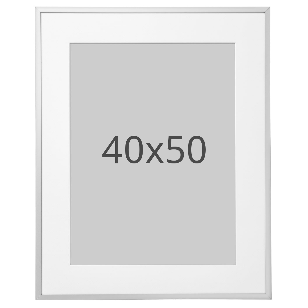 IKEA LOMVIKEN ram, aluminium, 40x50 cm