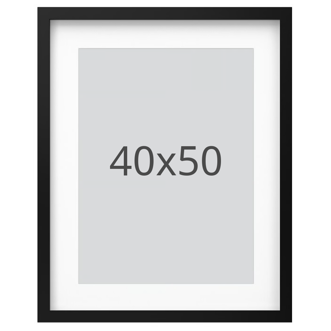 IKEA RÖDALM ram, svart, 40x50 cm