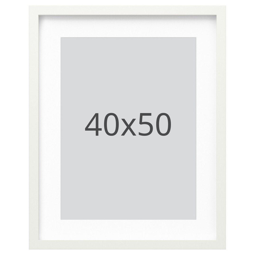 IKEA RÖDALM ram, vit, 40x50 cm