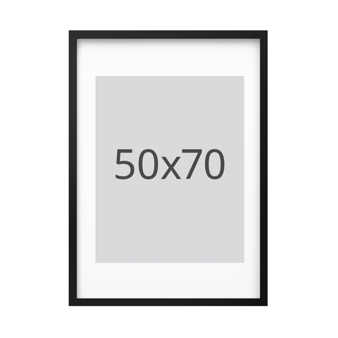IKEA RÖDALM ram, svart, 50x70 cm