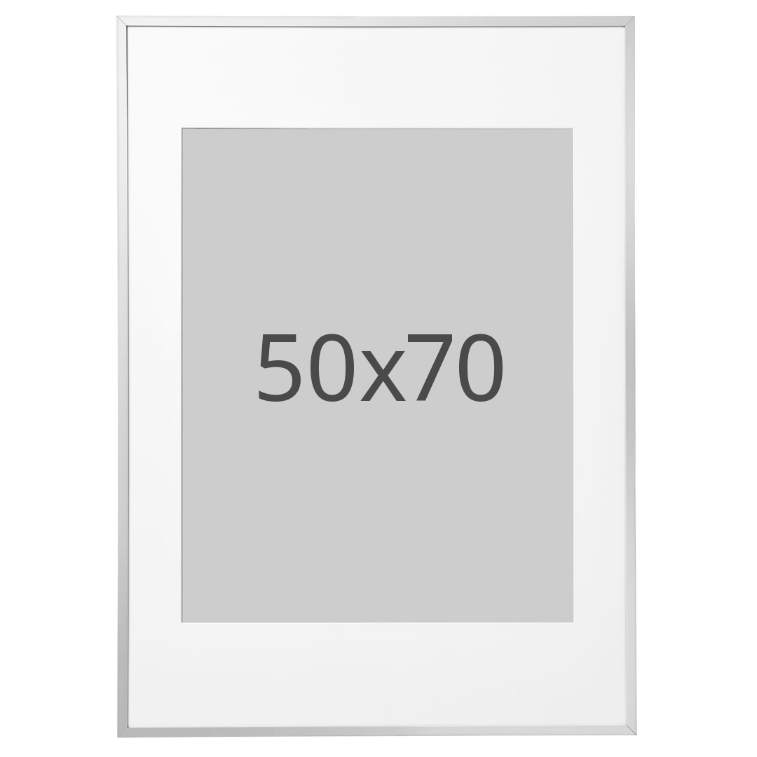 IKEA LOMVIKEN ram, aluminium, 50x70 cm