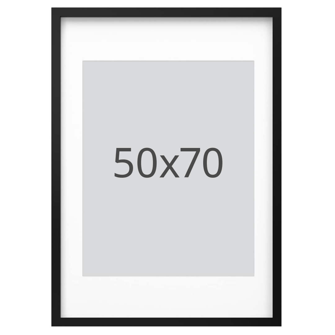 IKEA RÖDALM ram, svart, 50x70 cm