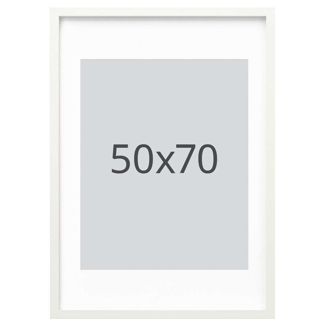IKEA RÖDALM ram, vit, 50x70 cm