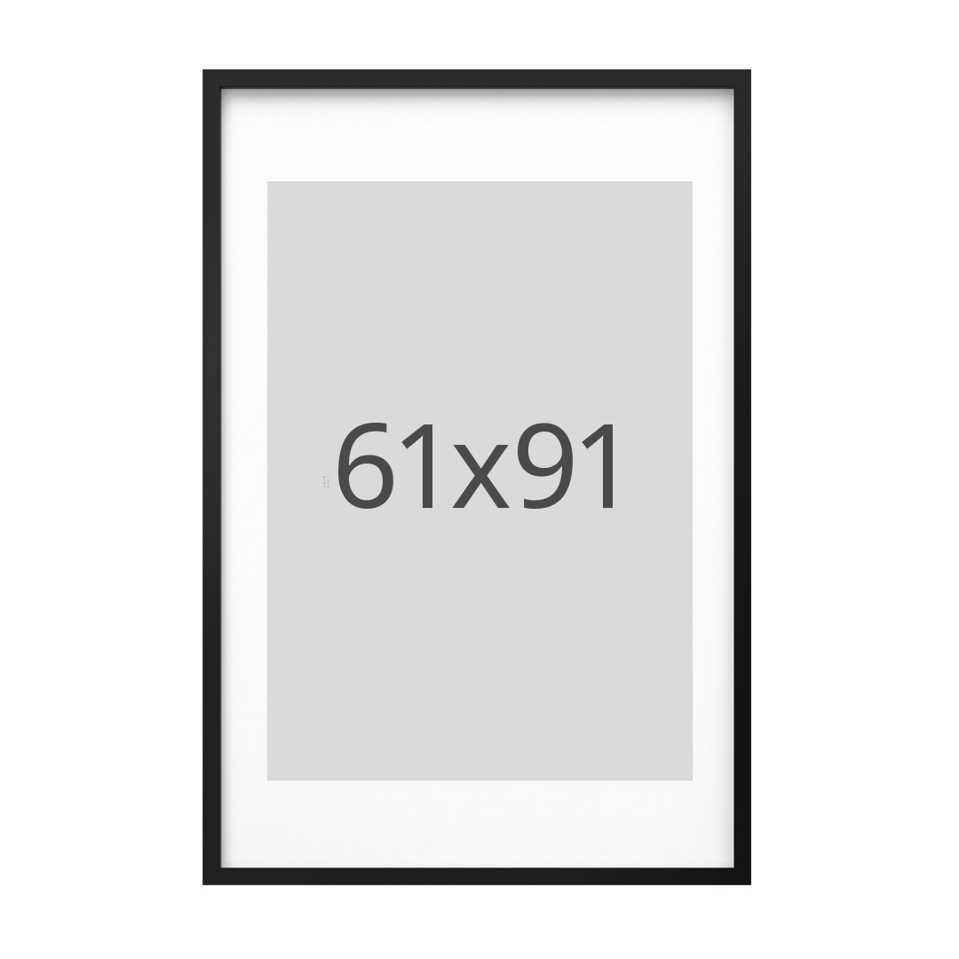 IKEA RÖDALM ram, svart, 61x91 cm